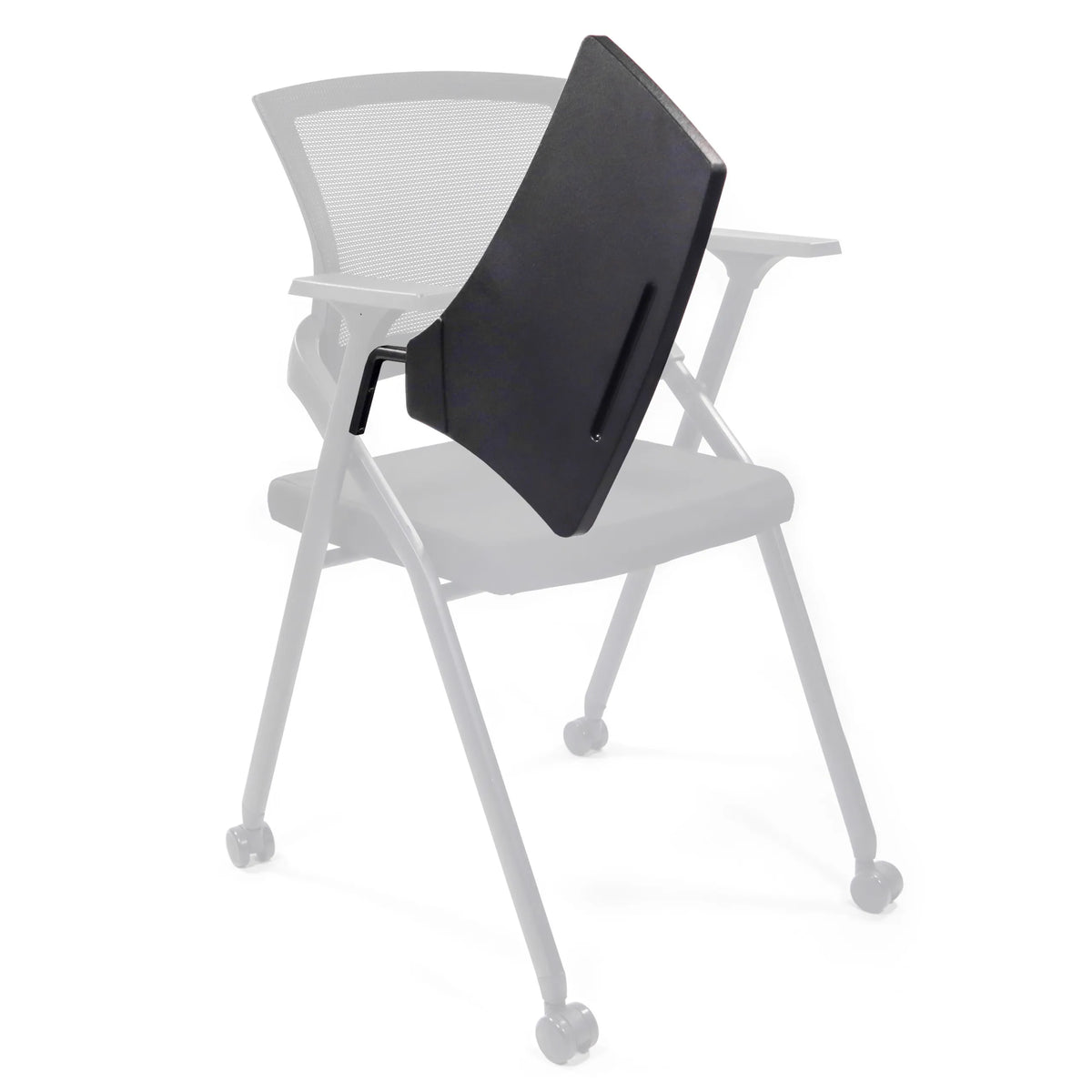 Musta kirjoitusalusta TABLET PRIORITY II tuolien Tarvikkeet, valmistaja hjh OFFICE – 360 asteen näkymä (sivuprofiili 270°)