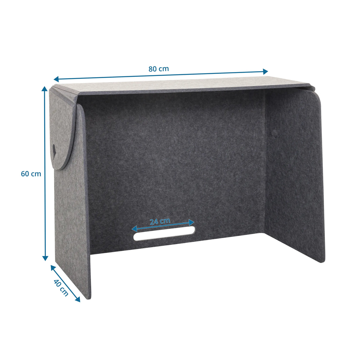 Työpöydän väliseinä FLEXMIUT FOLD mittoineen 80 × 60 cm, valmistaja hjh OFFICE