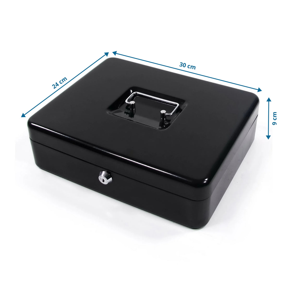 Kassalipas SAFE mitat, musta, 30 × 24 cm, valmistaja hjh OFFICE