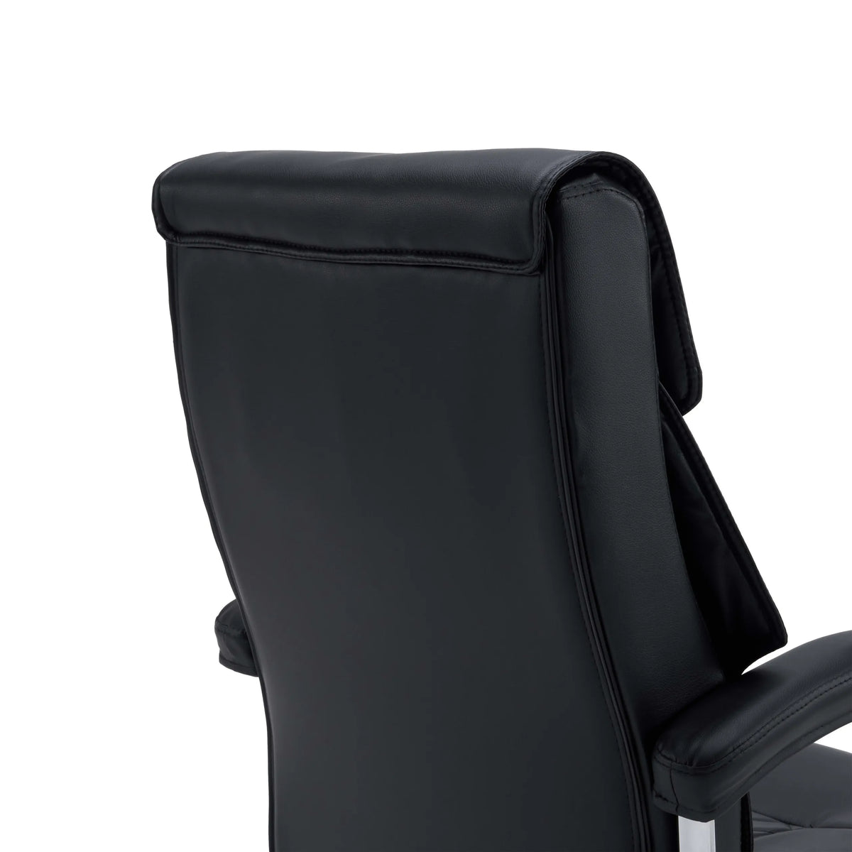 Mustan Relax Prestio Home Office -toimistotuolin selkänojan takapuoli, valmistaja MyBuero