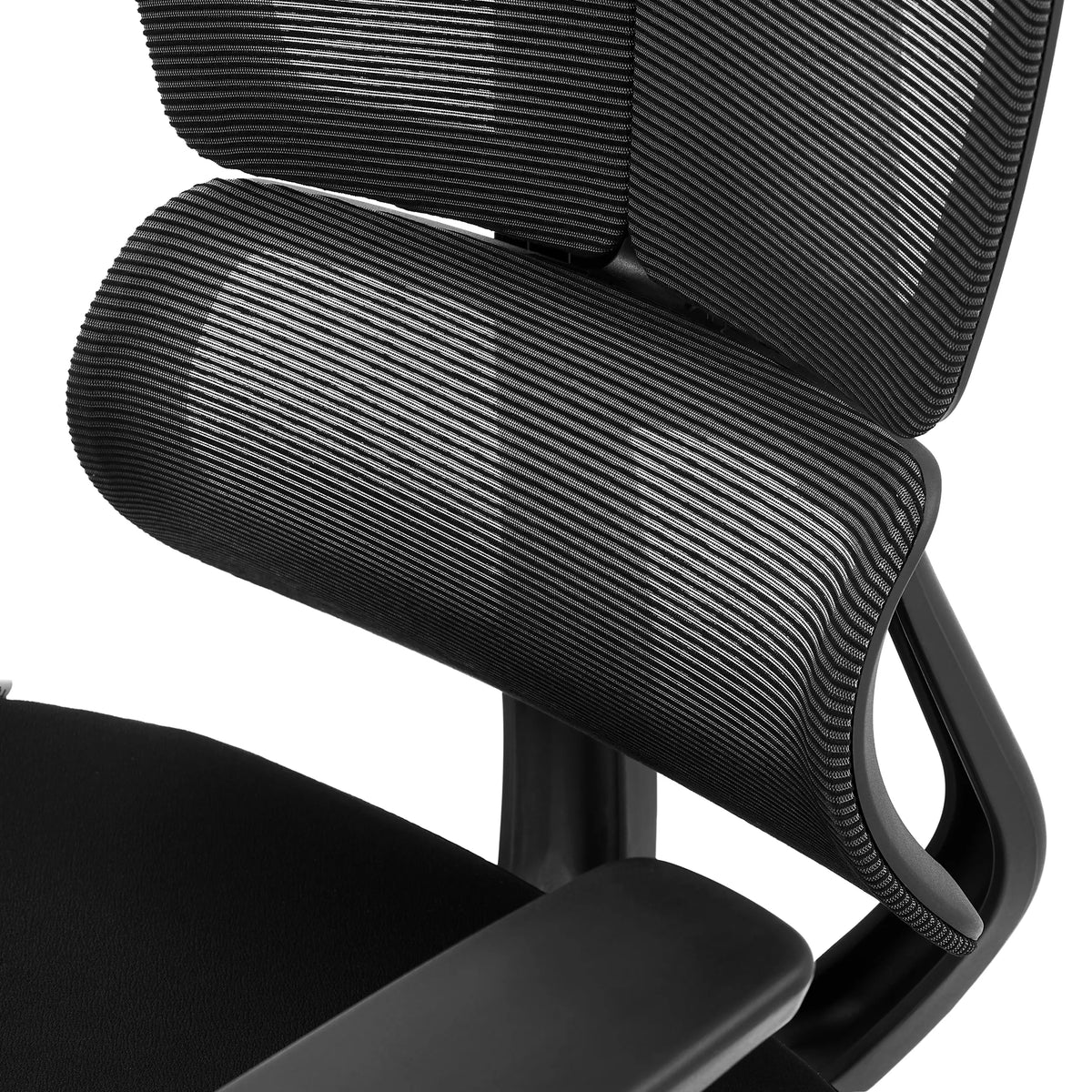 Ergo U2 Flex3-ammattitason toimistotuolin verkkokankainen alaselätuki mustana, valmistaja hjh OFFICE