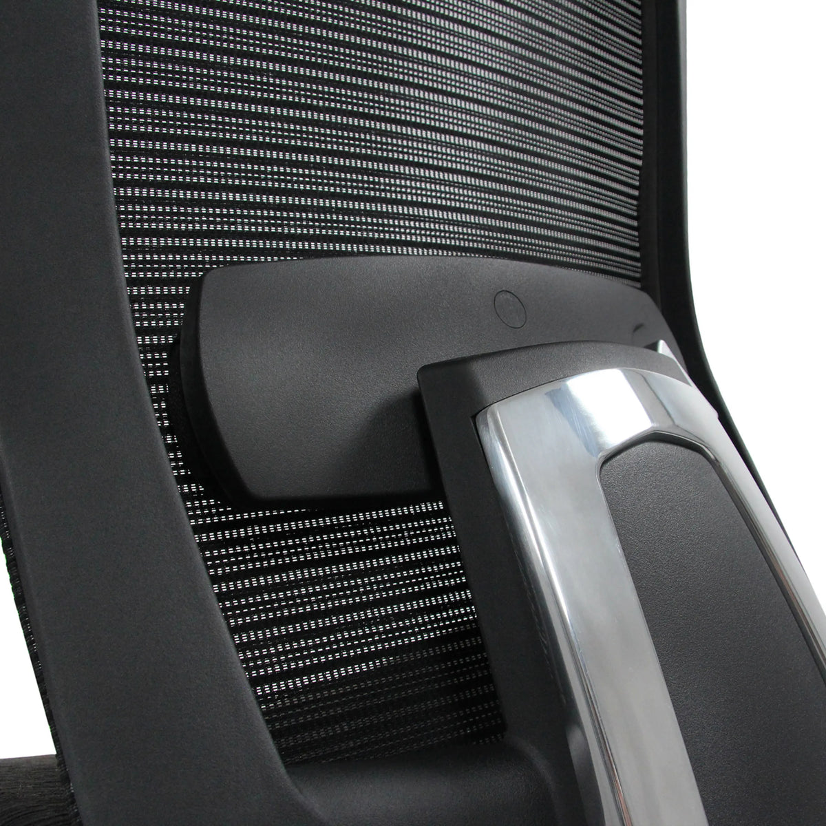 Kyynärnoja kromielementillä ja verkkoselkänoja High End -toimistotuoli NOVA PRO ALU, valmistaja hjh OFFICE