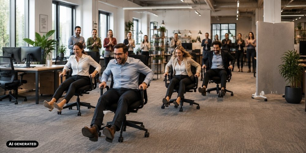 Bürostuhlrennen – Mit dezentem Tuning zum Sieg - buerostuhl24