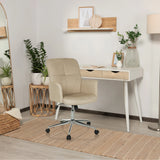 Beige Home Office -toimistotuoli SOLAO 400 käsinojilla ja ristikolla valmistaja hjh OFFICE