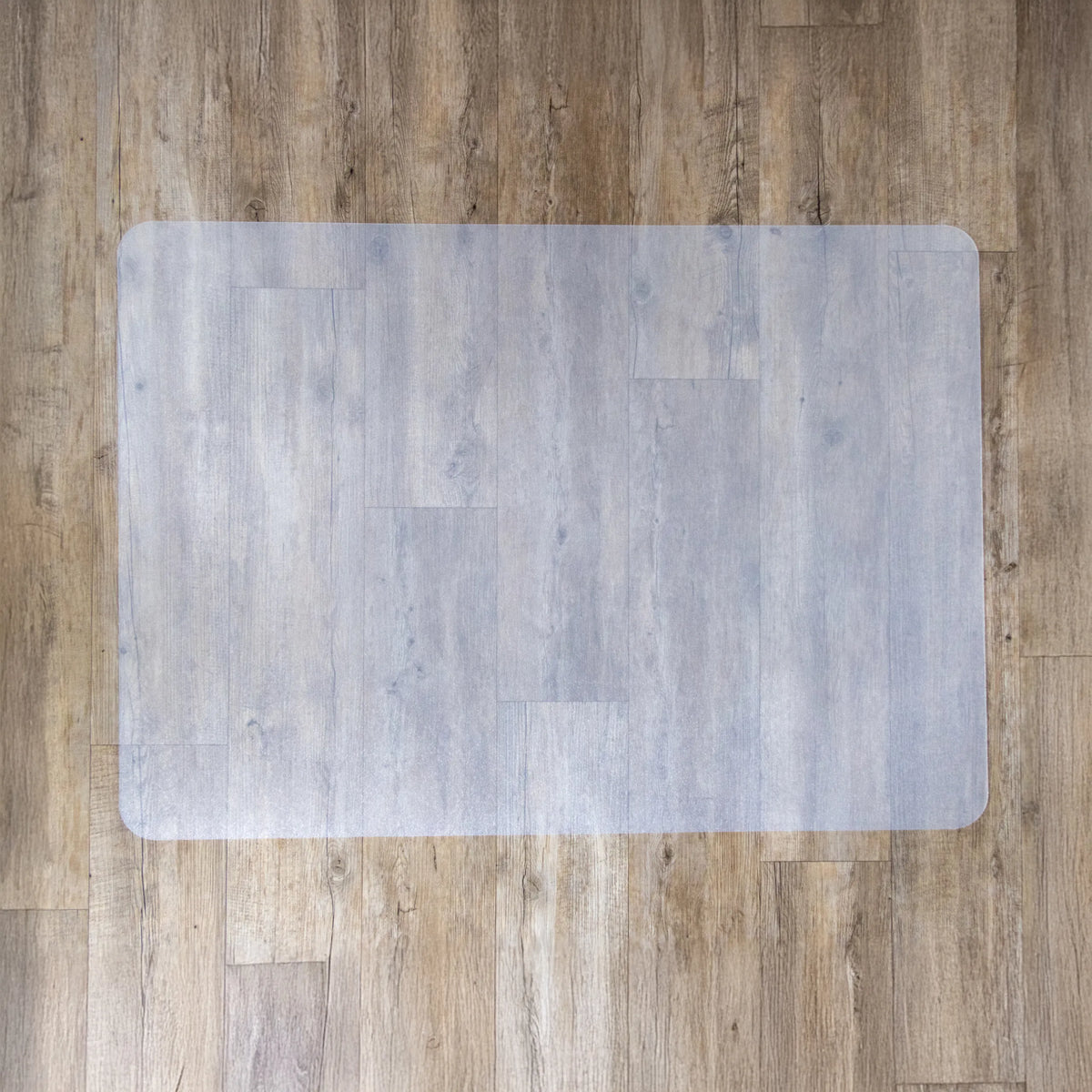 Maitovalkoinen FORTIFLEX-suojamatto koville lattioille, 120 x 90 cm, valmistaja hjh OFFICE