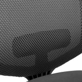 Ammattitason toimistotuoli Delvia -mallin selkänojan musta verkkorakenne, valmistaja hjh OFFICE