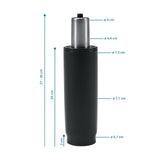 Kaasujousi GF-XXL mittapiirustus, korkeus 27–36 cm, valmistaja hjh OFFICE