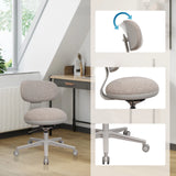 Home Office -toimistotuoli SITMOTION W harmaana säädettävällä selkänojalla ja pyörillä, valmistaja hjh OFFICE