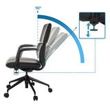Säädettävä selkänoja 90° kallistuksella ja korkeussäädöllä varustettu Ammattitason toimistotuoli ATMOS DESIGNER, valmistaja hjh OFFICE