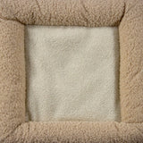 Kissanmaja PAWY ES -mallin sisäpuolen beige fleece-materiaali, valmistaja hjh LIVING