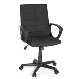 Musta Home Office -toimistotuoli STAR-TEC CL300 käsinojilla ja viisisakaraisella rullajalustalla, valmistaja MyBuero – 360 asteen näkymä (etunäkymä 20°)