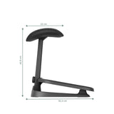 LiberNovo Omni StepSync-jalkatuen mitat: korkeus 42,8 cm ja leveys 42,3 cm, valmistaja Libernovo
