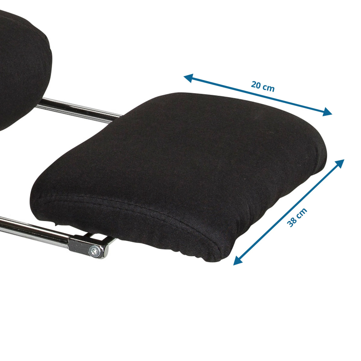 Home Office -toimistotuoli RELAX CL190 -jalkatuen mitat: leveys 20 cm ja syvyys 38 cm, valmistaja MyBuero