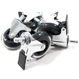 Tuolin rulla 5x ROLO SKATE CT 11mm/75mm lukitusjarruilla, hopea, koville lattioille, valmistaja hjh OFFICE