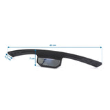 Vaateripustin KB ERGO LINE mittojen näkymä, pituus 42 cm ja korkeus 7 cm, valmistaja hjh OFFICE
