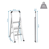 Taitettavat tikkaat SOLID V mittapiirros, korkeus 119 cm ja leveys 42 cm, valmistaja hjh OFFICE