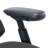 High End -toimistotuoli LiberNovo Omni Pro -tuolin säädettävä käsinoja tummanharmaana, valmistaja Libernovo