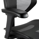 Schwarze Armlehne und Netzbezug des Profi-Bürostuhls Enjoy Eco MB von hjh OFFICE