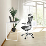 Valkoinen kirjoituspöytä EASY UP H I, mitat 78 x 46 cm, valmistaja hjh OFFICE