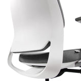 Ammattitason toimistotuolin CHIARO T4 WHITE valkoinen selkänoja ja harmaa istuin, valmistaja hjh OFFICE