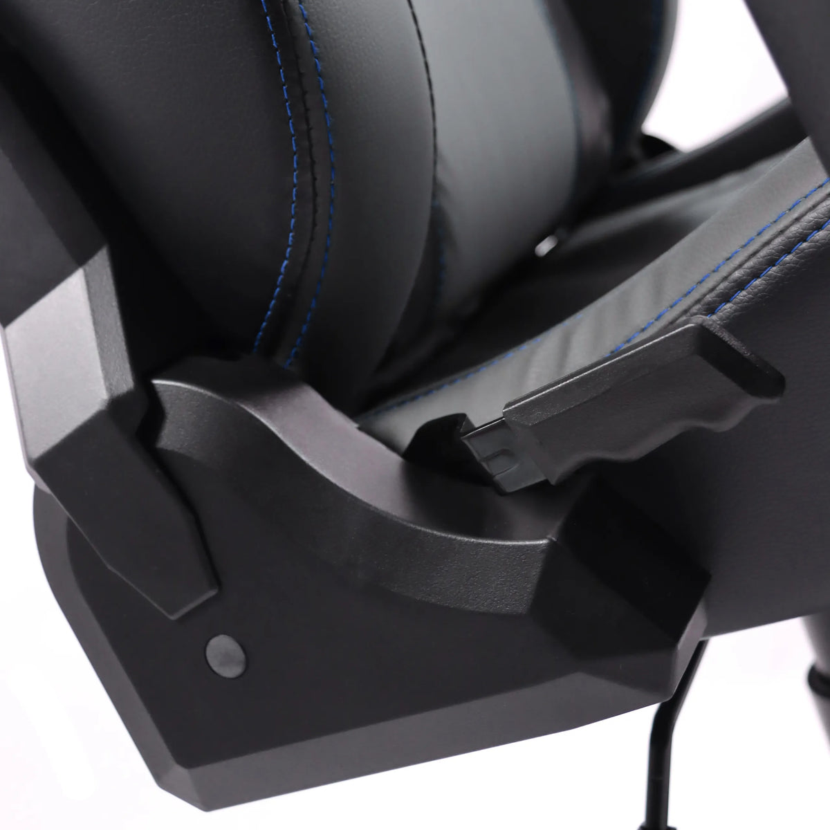 Pelituoli GAMEBREAKER POLARYS I-tuolin säädösmekanismi ja pehmusteet, väri harmaa ja sininen, valmistaja hjh OFFICE