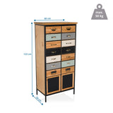 Lipasto CONTINENTO HIGH mitat 123 × 60 cm ja kantavuus 50 kg, valmistaja hjh LIVING