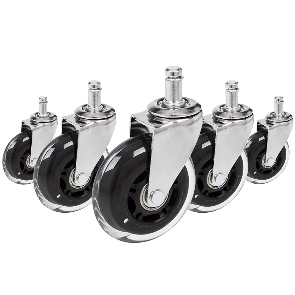 5x ROLO SKATE CT 11mm/75mm Kovat lattiat - Tuolin rulla 