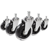 5x ROLO SKATE CT 11mm/75mm Kovat lattiat - Tuolin rulla 