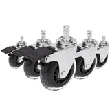 5x ROLO SKATE CT 11mm/75mm sis. Seisontajarrun | Kovat lattiat - Tuolin rulla 