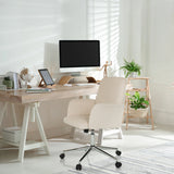 Beige Home Office -toimistotuoli SOLAO CORD käsinojilla ja rullajalustalla, valmistaja hjh OFFICE