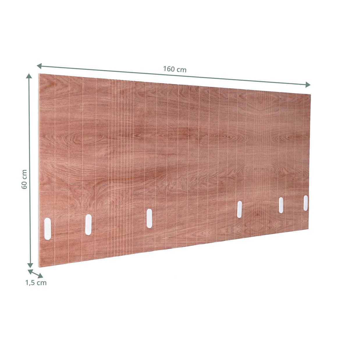Työpöydän väliseinä FLEXMIUT ROLL W tekninen piirustus, ruskea, 160 × 60 cm, valmistaja hjh OFFICE