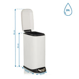 Roskakori CLEAN SLIM mittapiirros, tilavuus 20 l ja korkeus 85 cm, valmistaja hjh OFFICE