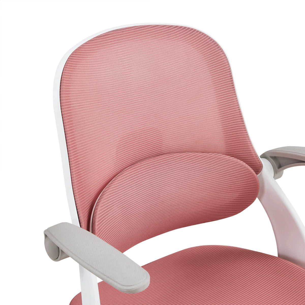 Kiddy Smart Step-lasten pyörivän tuolin vaaleanpunainen verkkoselkänoja ja käsinojat, valmistaja hjh OFFICE