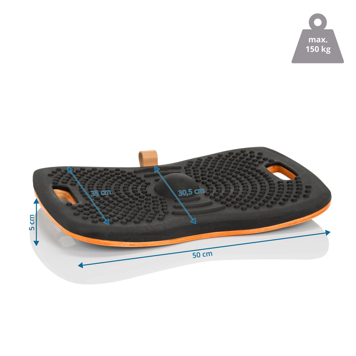 Tasapainolauta ACTIV mitat 50 x 30,5 cm ja kantavuus 150 kg, valmistaja hjh OFFICE