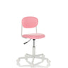 Rosa Kinderdrehstuhl KIDDY BASE I mit weißem Fußkreuz und Rollen von hjh OFFICE