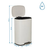 Roskakori CLEAN XV mitat, 50 l tilavuus ja 90 cm korkeus, valmistaja hjh OFFICE