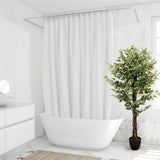 Vihreä tekokasvi FICUS mustassa ruukussa kylpyhuoneessa, valmistaja hjh OFFICE