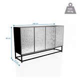 Lipasto METALLIO mitat 140 × 80 cm ja kantavuus 60 kg, valmistaja hjh LIVING