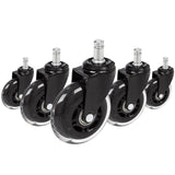 5x ROLO SKATE ST 11mm/75mm Kovat lattiat - Tuolin rulla 
