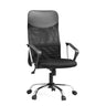 Musta Home Office -toimistotuoli PURE NET verkkoselkänojalla ja kromijaloilla, valmistaja hjh OFFICE