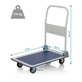 Tasovaunut CARRY mitat 73 x 48 cm ja 150 kg kantavuus, valmistaja hjh OFFICE