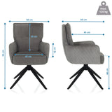 Pehmustettu tuoli TARUGO mittamalli, korkeus 94 cm ja leveys 58 cm, valmistaja hjh LIVING