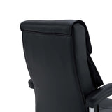 Mustan Relax Prestio Home Office -toimistotuolin selkänojan takapuoli, valmistaja MyBuero