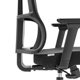 Ammattitason toimistotuoli SPINIO-tuolin selkänoja ja istuinosa, väri musta, valmistaja hjh OFFICE