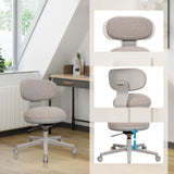 Home Office -toimistotuoli SITMOTION W harmaana portaattomalla korkeussäädöllä ja pyörillä, valmistaja hjh OFFICE