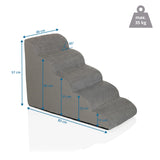 Lemmikkien porras PAWY STEP 5 mittapiirros, 83 x 57 cm ja kantavuus 35 kg, valmistaja hjh LIVING