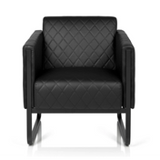 Musta Pehmustetut nojatuolit ARUBA BLACK timanttitikauksella ja rekijalarjalla, valmistaja hjh OFFICE