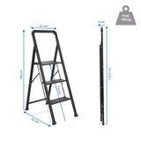 Taitettavat tikkaat SOLID W6 tekninen piirustus, korkeus 109 cm, valmistaja hjh OFFICE