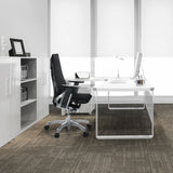 High End -toimistotuoli GENIDIA mustana verkkoselkänojalla ja alumiinituella, valmistaja hjh OFFICE