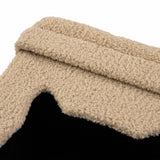 Kissanmaja PAWY ES-mökin beige pörröinen kangasverhoilu, valmistaja hjh LIVING